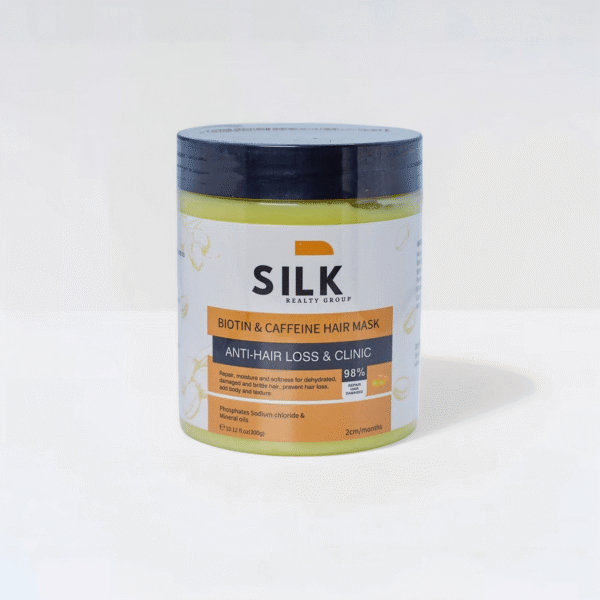 SILK hair MASK – Peptide & Caffeine Scalp Therapy